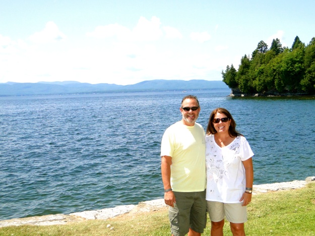 On the shores of Lake Champlain